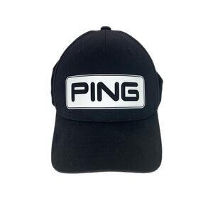 PING SnapBack 110 | ONE TEN Golf Hat Cap Flexfit Tech Black Adjustable